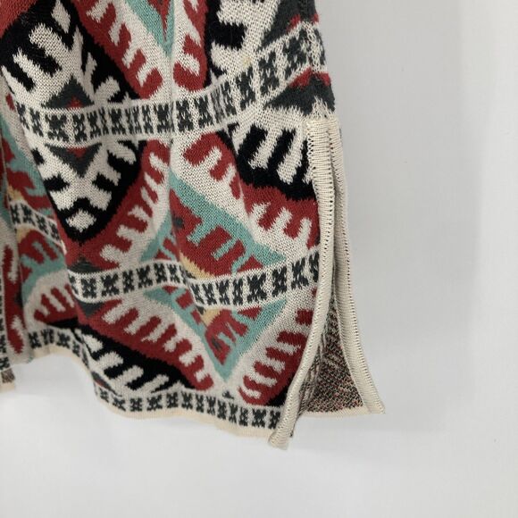 Peruvian Connection Open Cardigan Womens MEDIUM Southwestern Aztec Boho - Picture 4 of 9